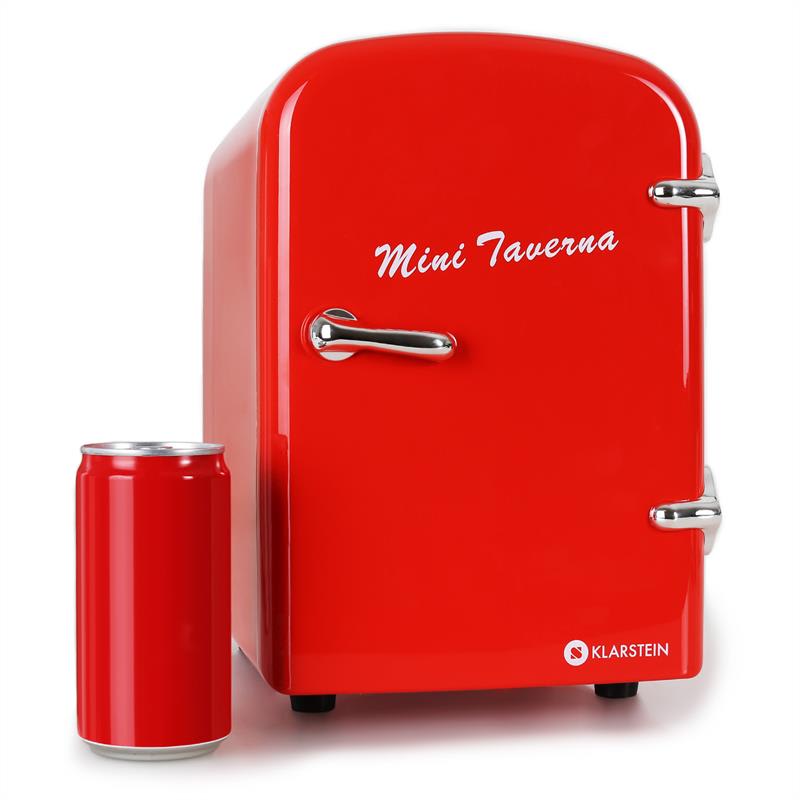 Klarstein Mini Taverna, chladnička, 4 l, červená – Obrázok 2