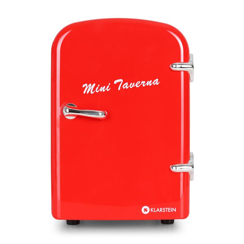 Klarstein Mini Taverna, chladnička, 4 l, červená – Obrázok 4