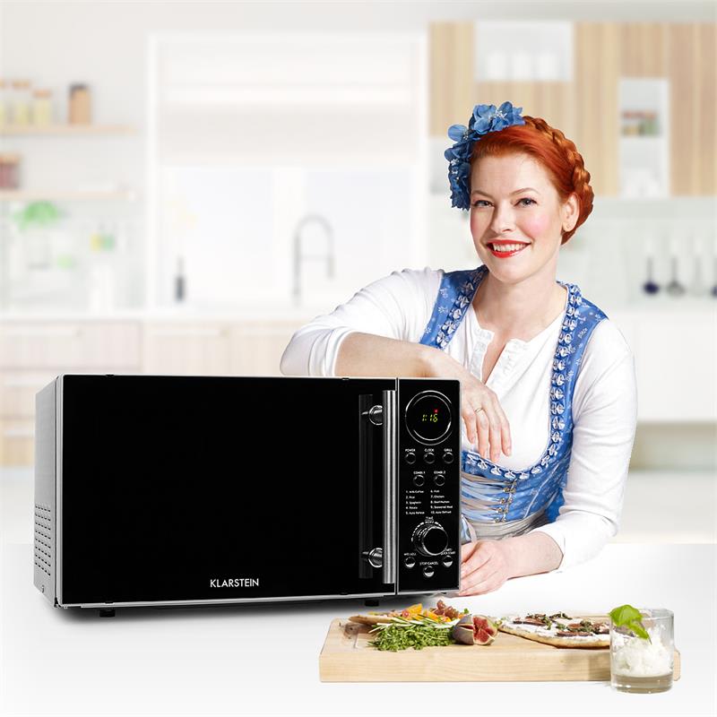 Klarstein Luminance Prime mikrovlnná rúra s grilom, 700W, 20 – Obrázok 3
