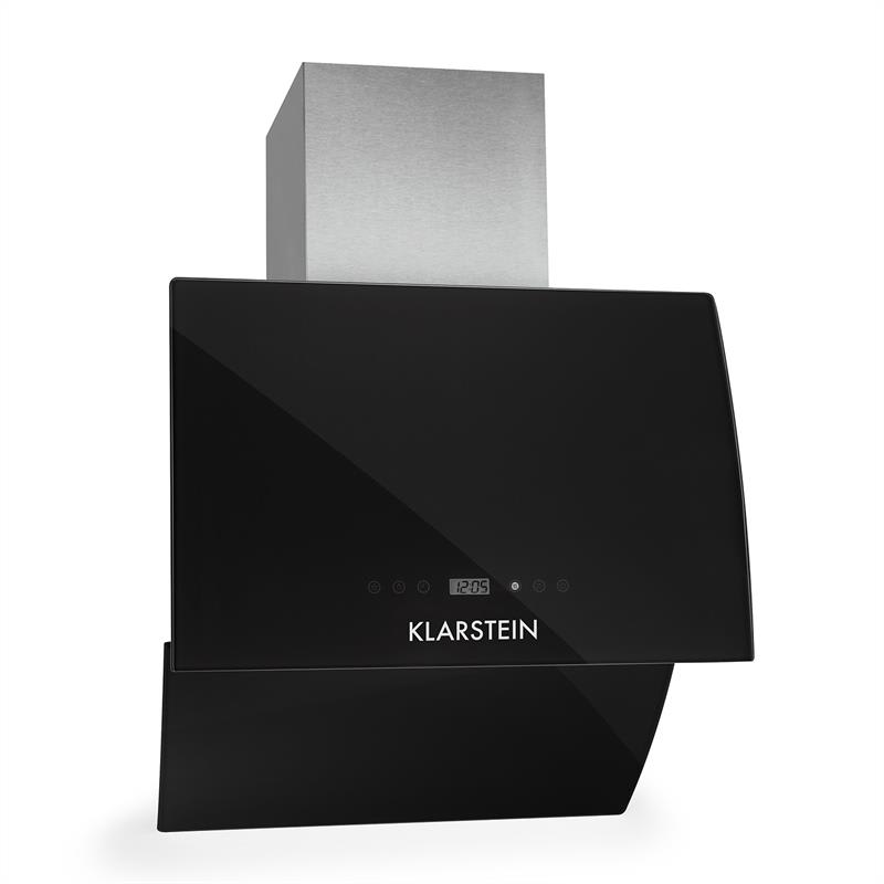 Klarstein RGL60BL, komínový digestor, voľný priestor pre hlavu, 60cm, 600m³/h