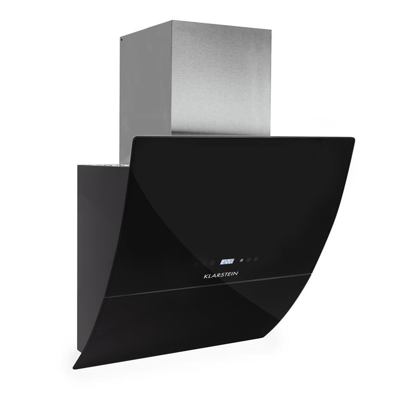 Klarstein RGL60BL, komínový digestor, voľný priestor pre hlavu, 60cm, 600m³/h – Obrázok 2