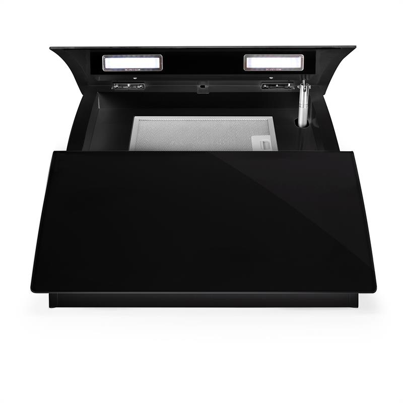 Klarstein RGL60BL, komínový digestor, voľný priestor pre hlavu, 60cm, 600m³/h – Obrázok 5