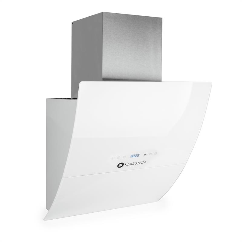 Klarstein RGL60WH komínový digestor, voľný priestor pre hlavu, 60 cm, 600m³/h