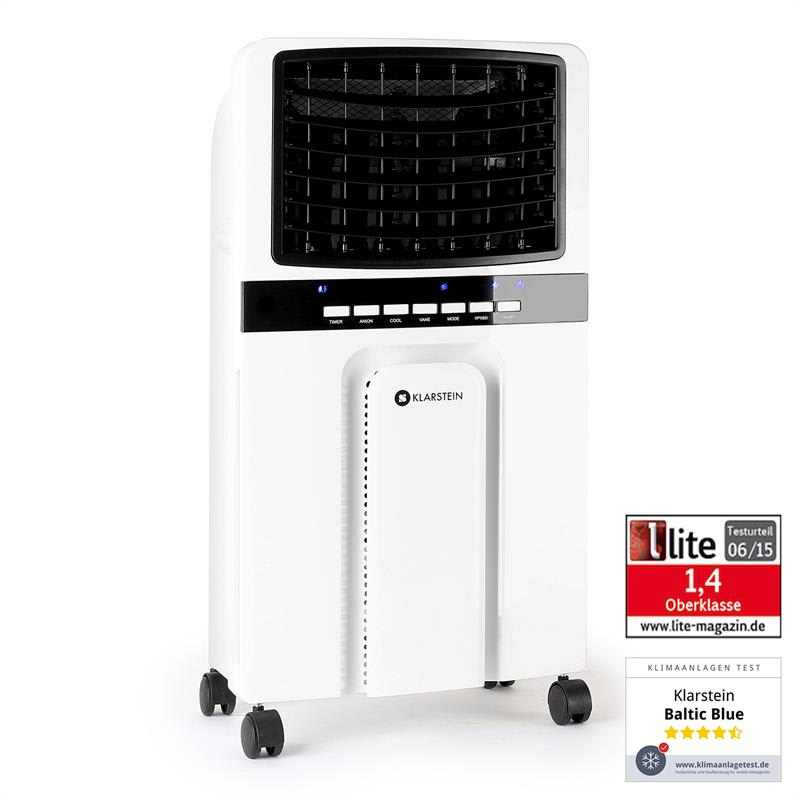 Klarstein Baltic Blue, ochladzovač vzduchu, ventilátor, 65 W, 400m³/h, diaľkové ovládanie