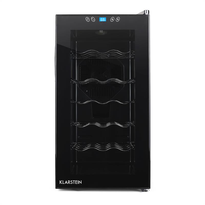 Klarstein Vivo Vino, 52 litrov, 18 fliaš chladnička na víno, LED, čierna