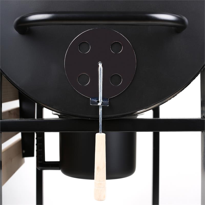 OneConcept Beef Butler, gril na drevené uhlie, udiareň – Obrázok 5