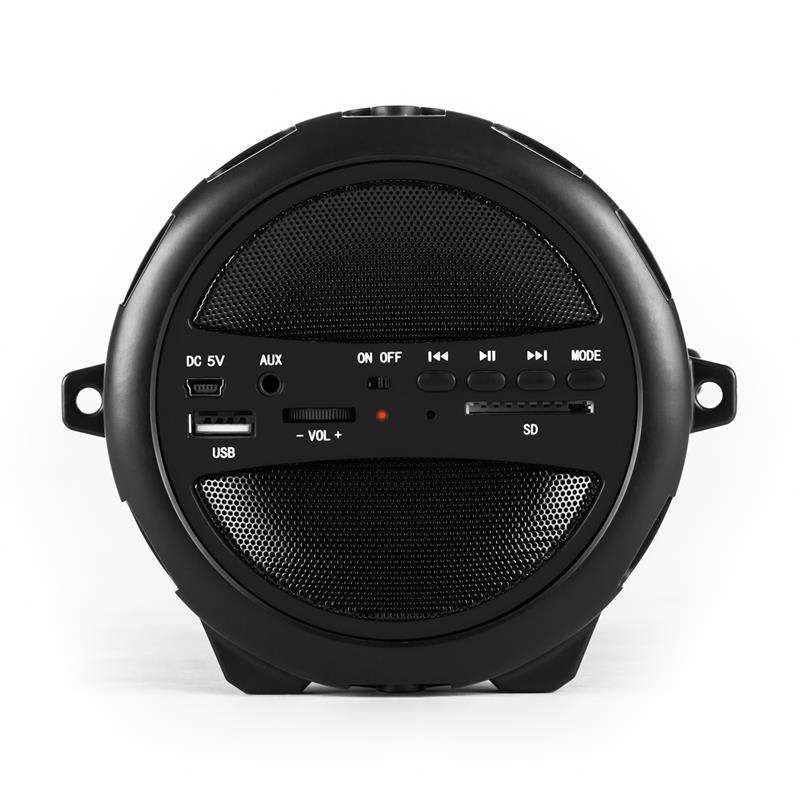 Auna oneConcept Dr. Beat, 2.1 bluetooth reproduktor, USB, SD, AUX, UKW, akumulátor, čierny – Obrázok 3