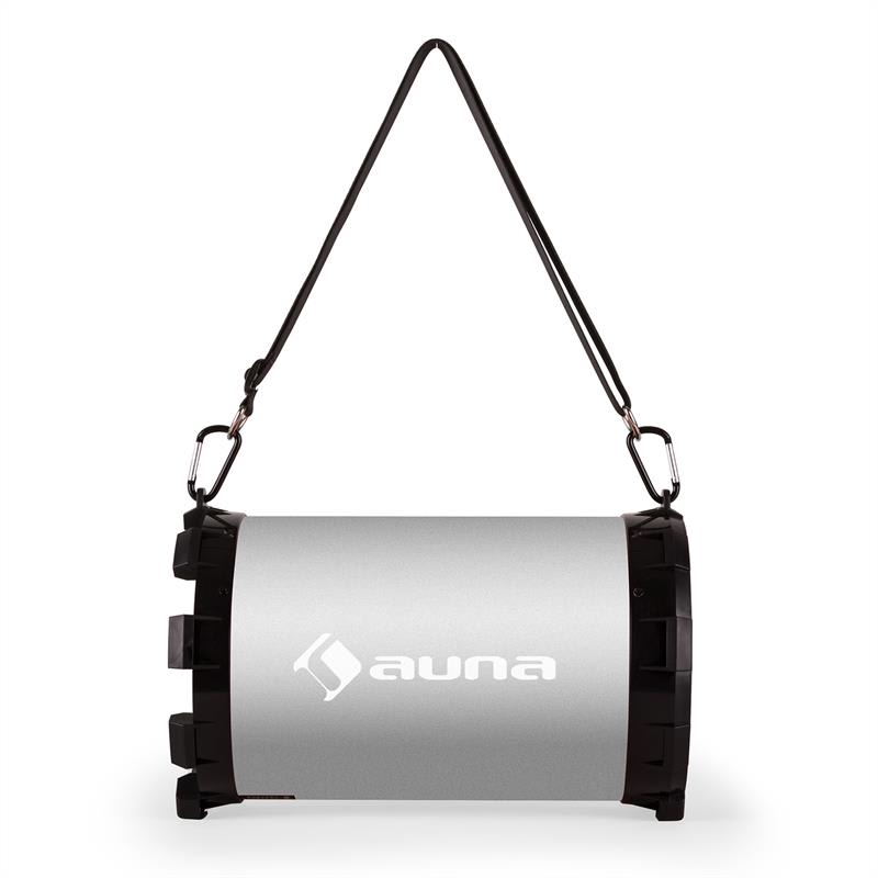 Auna Dr. Silver Boom 2.1- bluetooth reproduktor, USB, SD, AUX, akumulátor – Obrázok 2