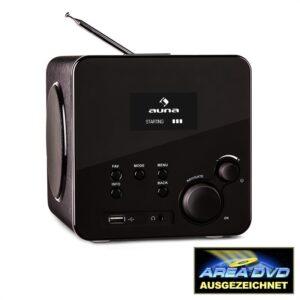 Auna Radio Gaga, internetové rádio, WLAN/LAN, DAB/DAB+, FM, USB, AUX