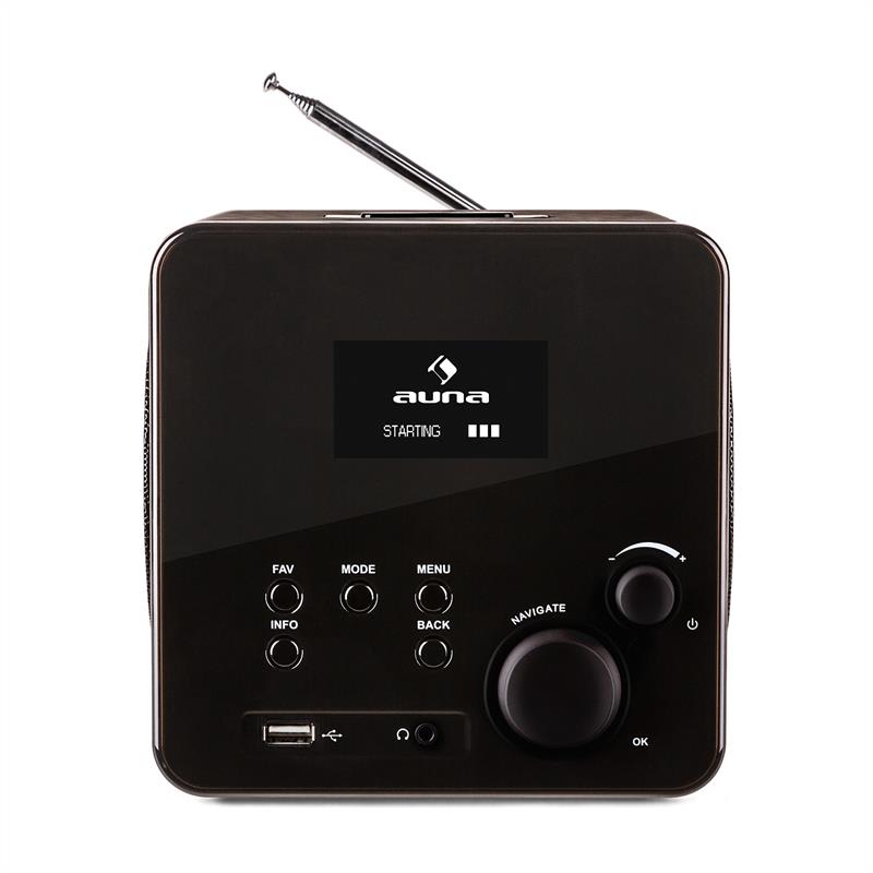 Auna Radio Gaga, internetové rádio, WLAN/LAN, DAB/DAB+, FM, USB, AUX – Obrázok 2