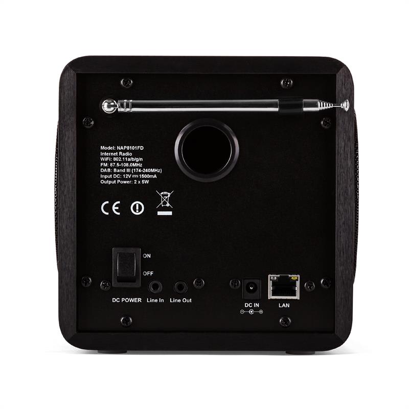 Auna Radio Gaga, internetové rádio, WLAN/LAN, DAB/DAB+, FM, USB, AUX – Obrázok 4