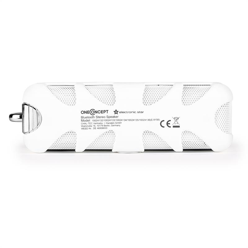 OneConcept White Know, bluetooth reproduktor, AUX, akum. – Obrázok 4
