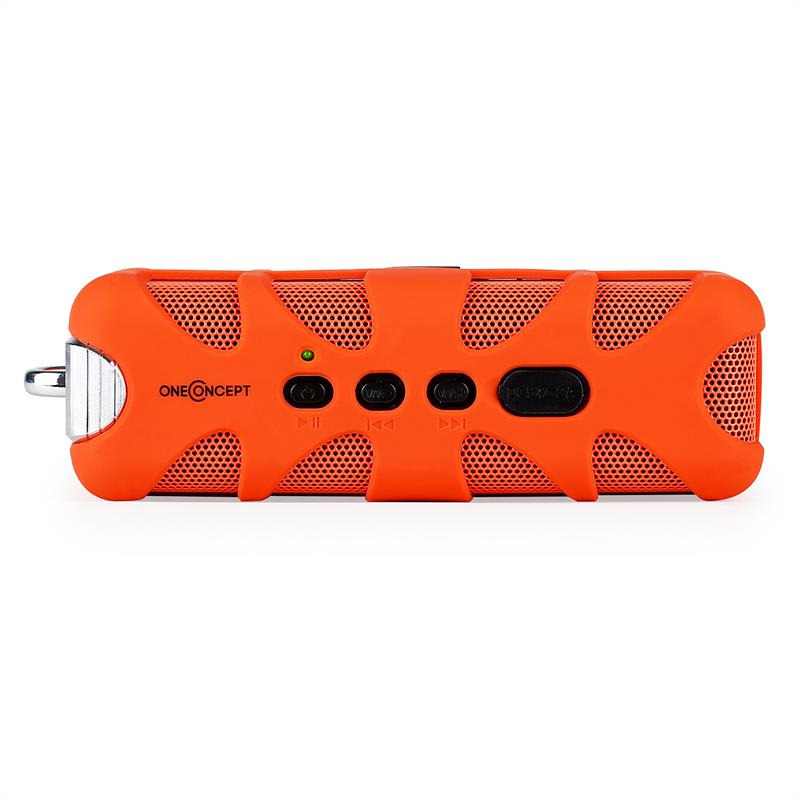 OneConcept Orange Know, bluetooth reproduktor, AUX, akum. – Obrázok 2