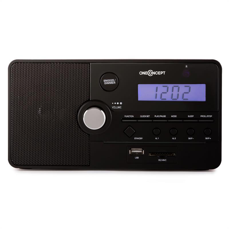 OneConcept Luzern, rádiobudík, SD, USB – Obrázok 2