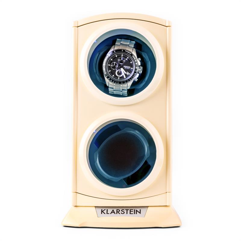 Klarstein St. Gallen Premium, naťahovač na hodinky, 2 hodiniek, LED, krémový – Obrázok 3