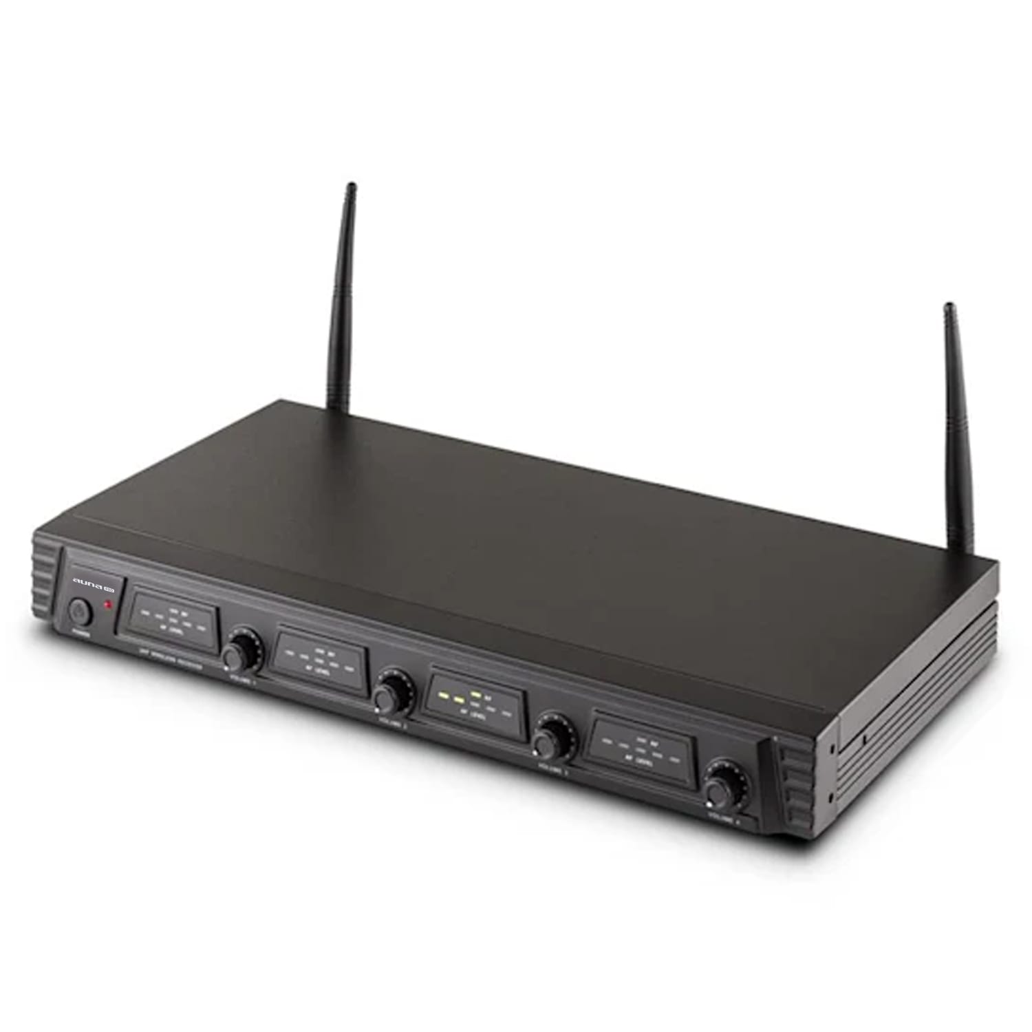 Auna Pro Duett Quartett Fix, V2, 4-kanálový UHF bezdrôtový mikrofónový set, dosah 50 m – Obrázok 5