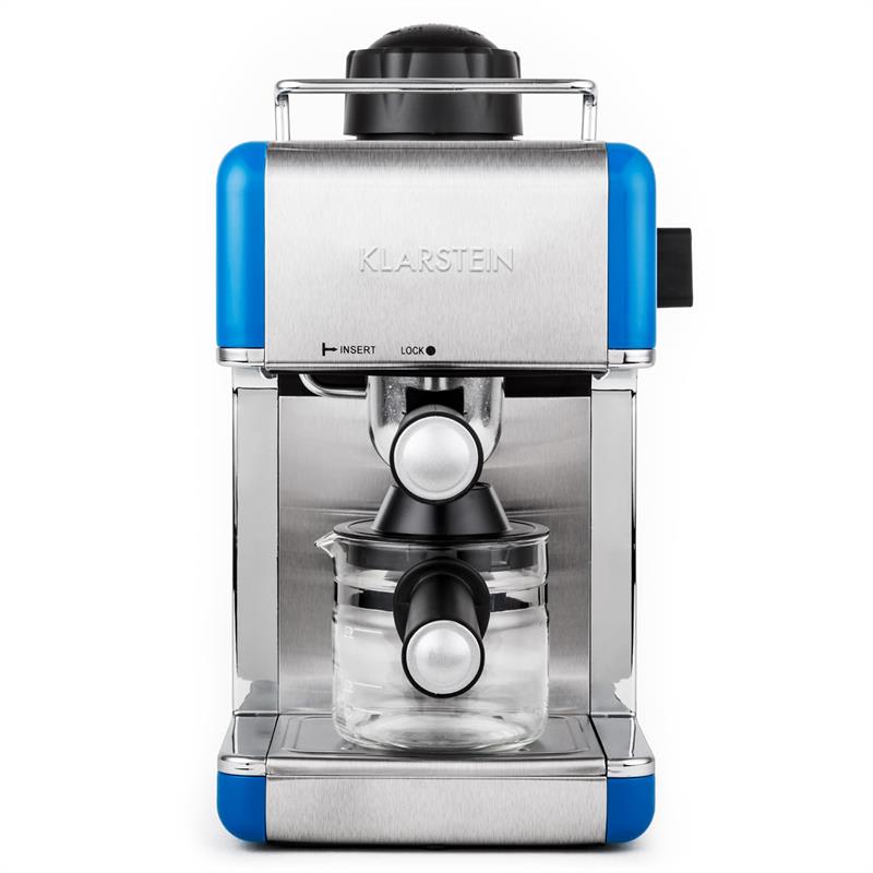 Klarstein oneConcept Sagrada Azzuro, 800 W, 3,5 bar, 4 šálky, stroj na espresso, nerezová oceľ – Obrázok 2