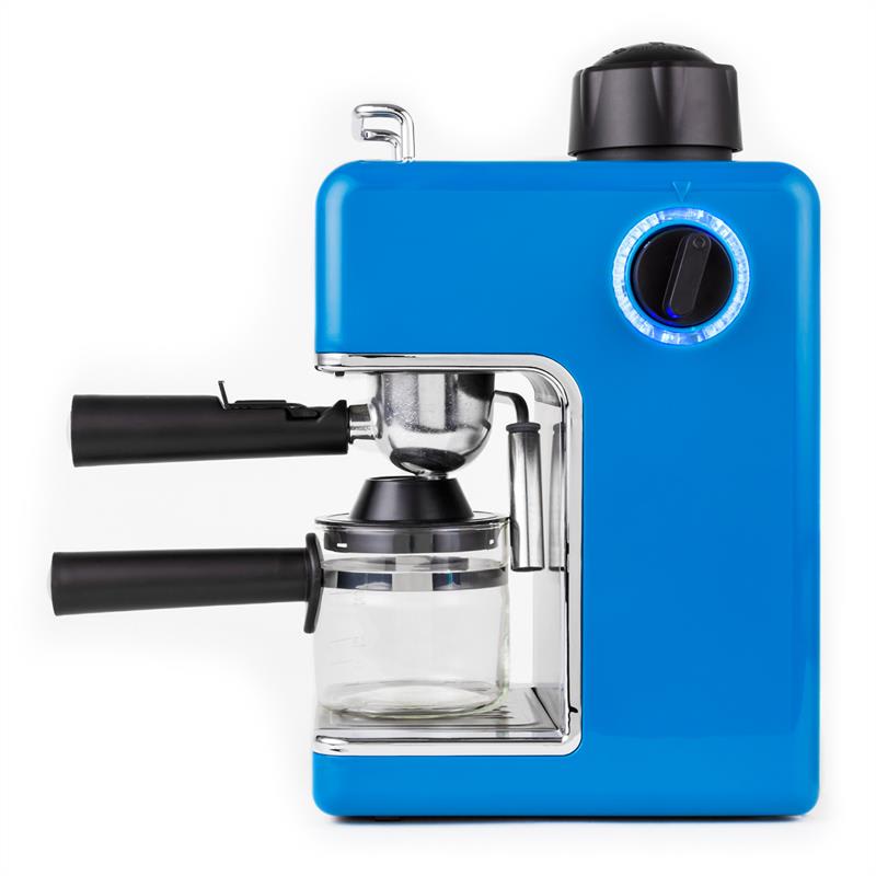 Klarstein oneConcept Sagrada Azzuro, 800 W, 3,5 bar, 4 šálky, stroj na espresso, nerezová oceľ – Obrázok 3