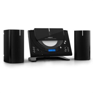 OneConcept Vertical 80, stereo systém, CD, USB, MP3, AUX, čierny