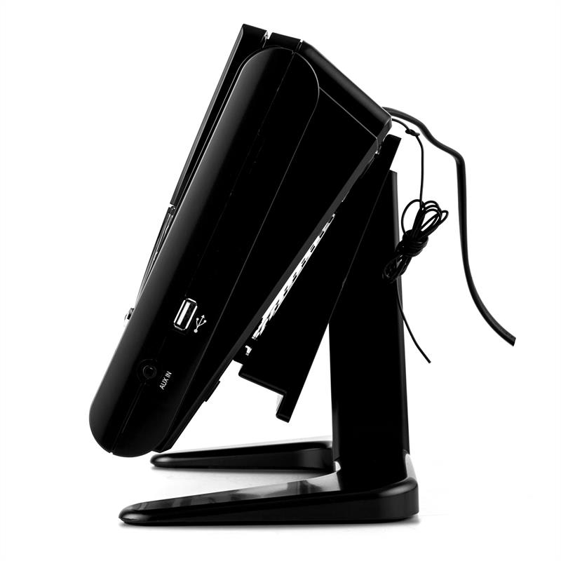OneConcept Vertical 80, stereo systém, CD, USB, MP3, AUX, čierny – Obrázok 4