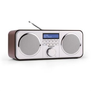 Auna Georgia DAB-rádio, DAB+, FM, predvoľby staníc, budík, AUX, čierne