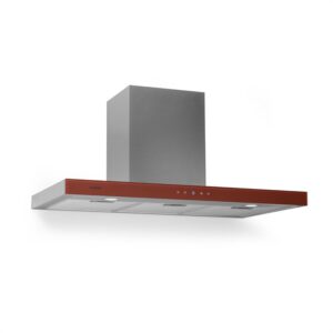 Klarstein Bon Vivant Rouge, 90 cm, 630,5 m³/h, komínový digestor,časovač,nerez
