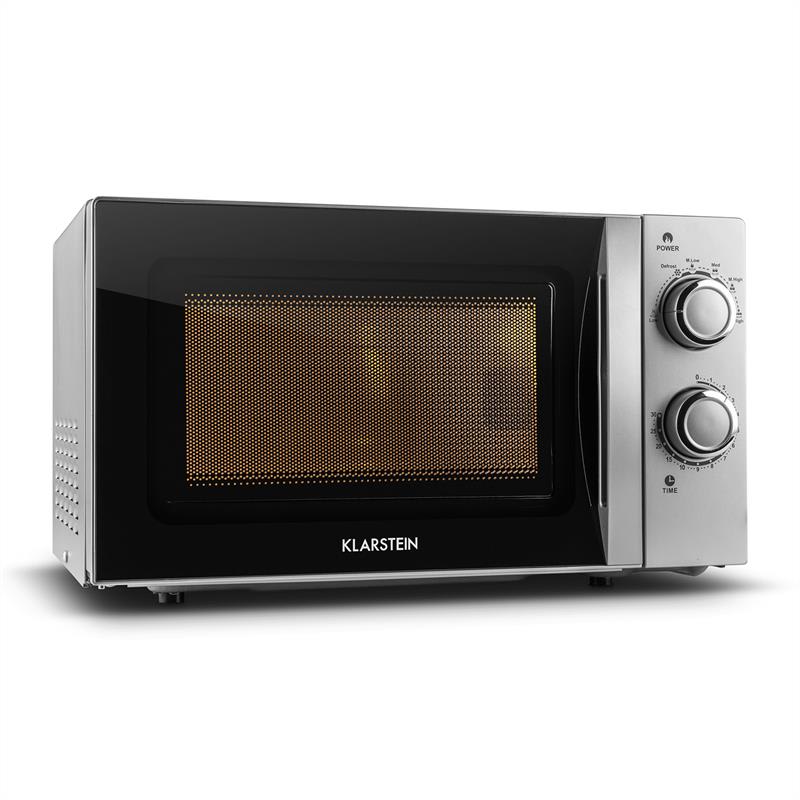 Klarstein myWave, mikrovlnná rúra, 20 l, 700 W, časovač, strieborná
