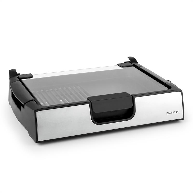 Klarstein Showmaster, 1500 W, do 250 °C, stolný gril, sklenený kryt – Obrázok 3