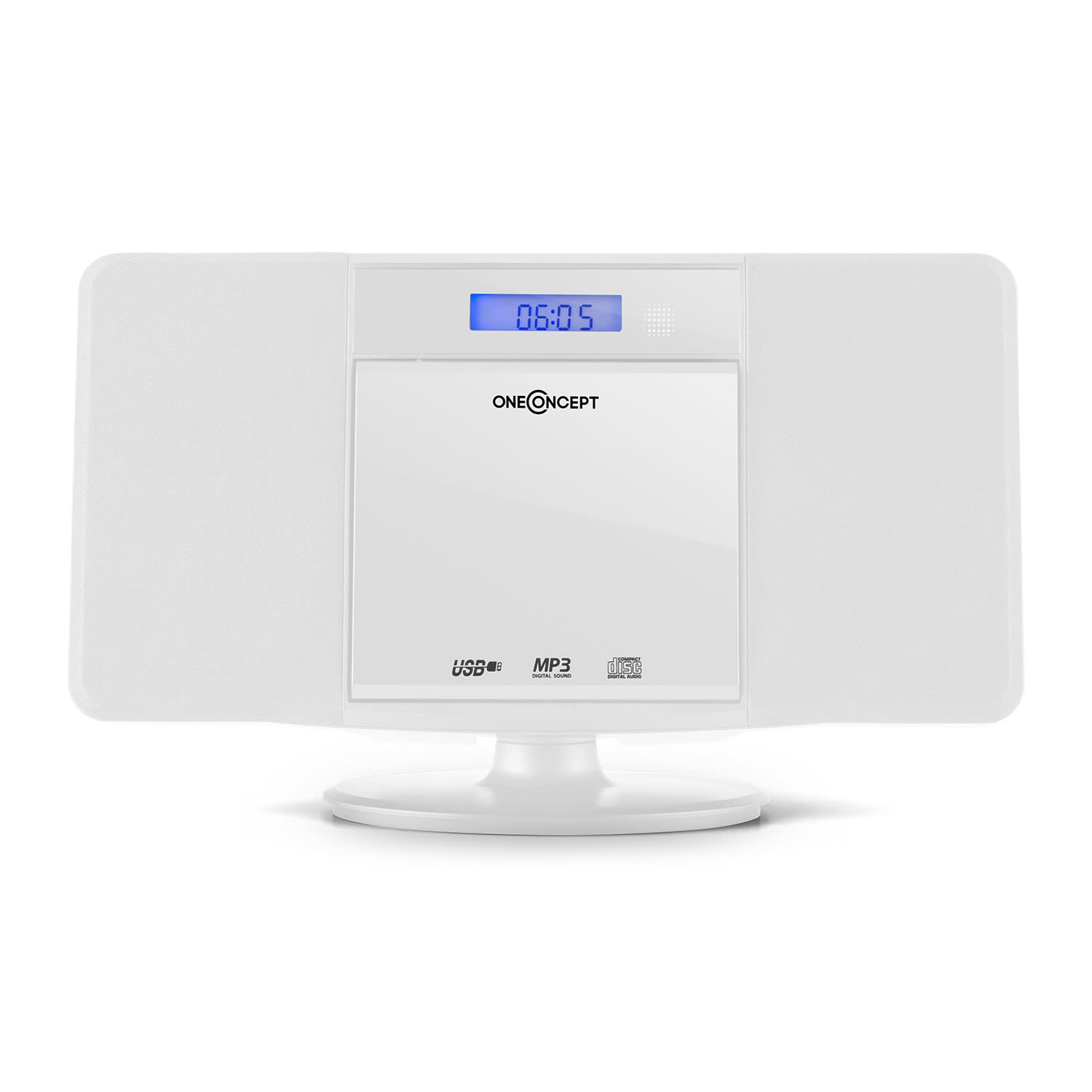OneConcept V-13 BT, sterosystém s CD MP3 USB bluetooth rádiom, nástenná montáž – Obrázok 2
