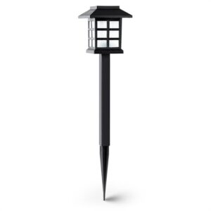 OneConcept Nagano, záhradná lampa, solárne svetlo, súprava 6 kusov, LED, akumulátor, biela, hrot do zeme