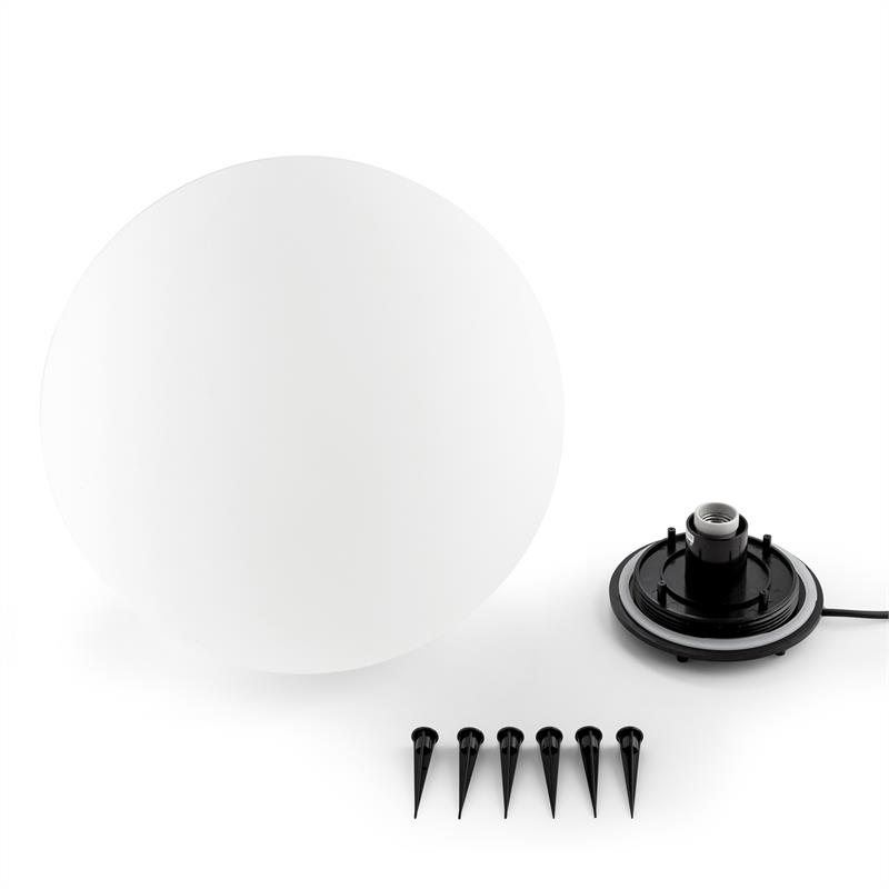 Lightcraft Shineball L, záhradné svietidlo, guľovité, 40 cm, biele – Obrázok 2