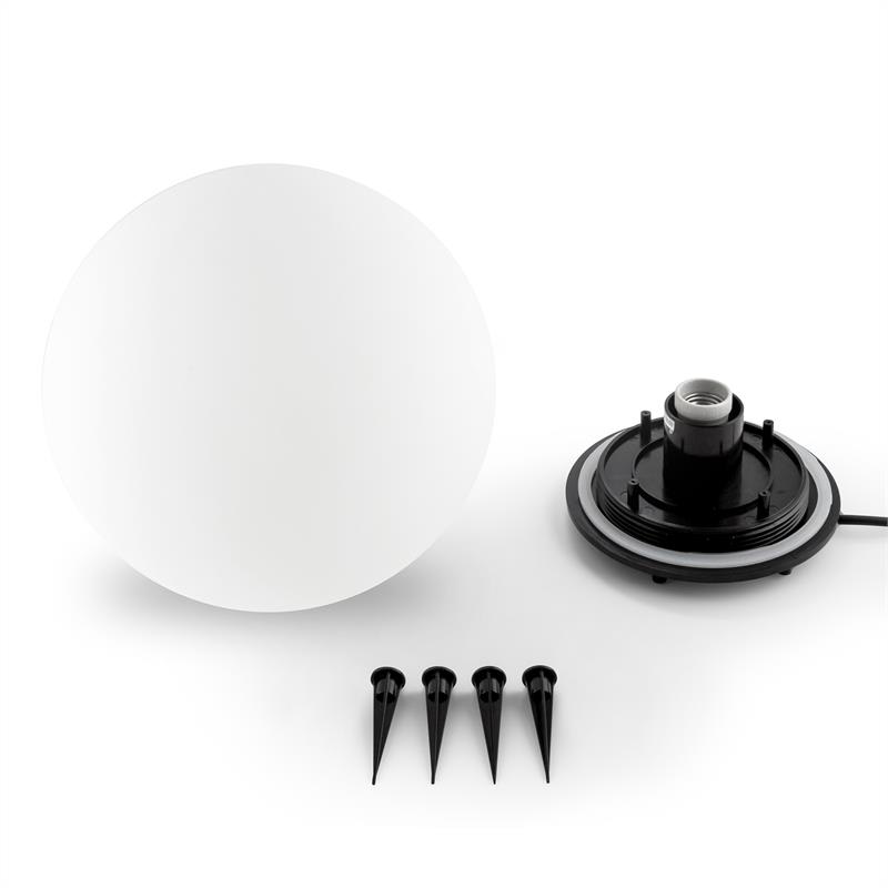 Lightcraft Shineball M, záhradné svietidlo, guľovité, 30 cm, biele – Obrázok 4