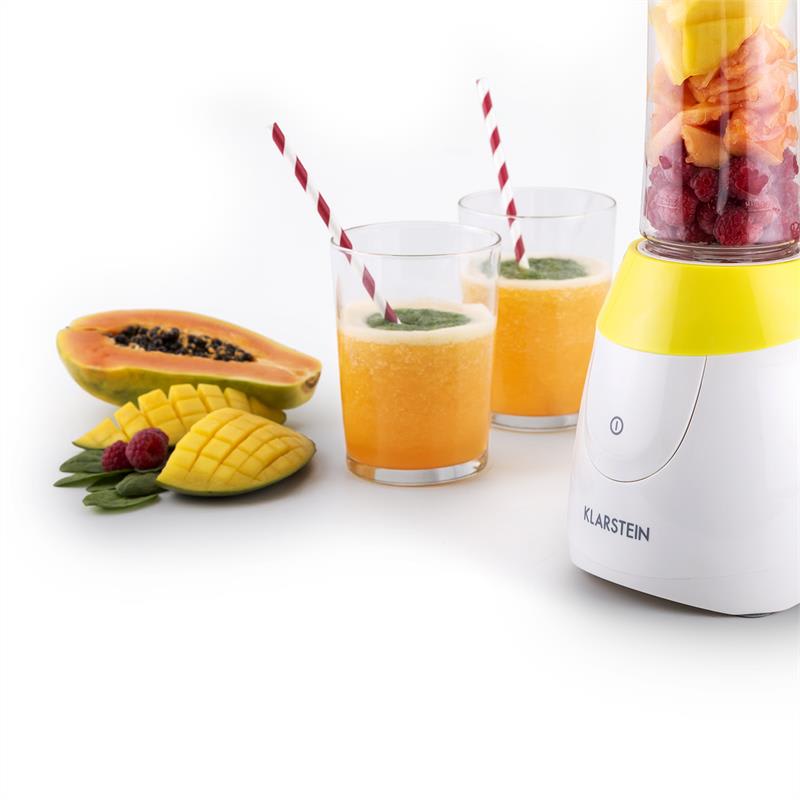 Klarstein TK54-Paradise-City, 300W, stojaci mixér/smoothie maker bez BPA, 2 x mixovacia fľaša – Obrázok 4