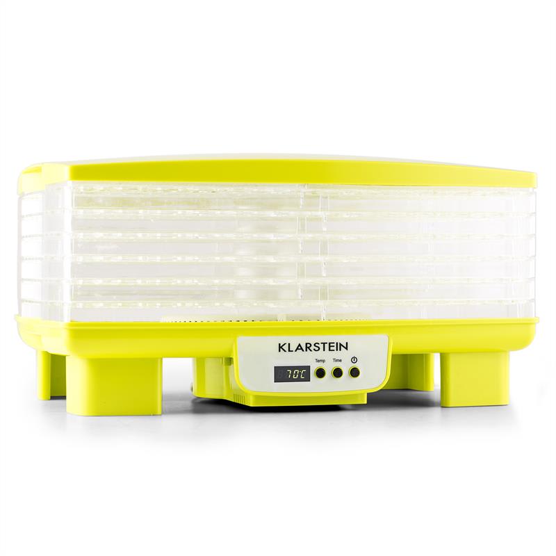 Klarstein Bananarama, sušička ovocia, 550 W, 6 poschodí, zelená – Obrázok 2
