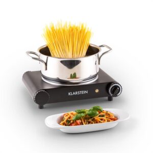 Klarstein Captain Cook, čierna, 1200W, osobitná varná platňa z ušľachtilej ocele