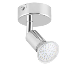 Lightcraft Kvalfoss 1, 3 W, 250 lm, bodová lampa, LED, otočná, nakloniteľná, chróm, trieda A+