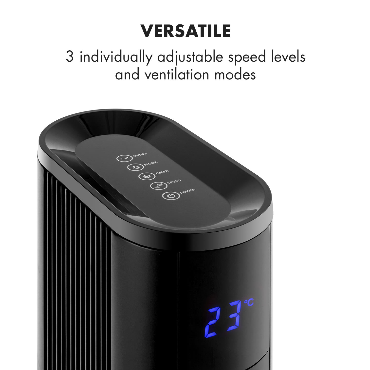 Klarstein Skyscraper 3G, stĺpový ventilátor s dotykovým ovládaním, 50 W, diaľkový ovládač – Obrázok 5
