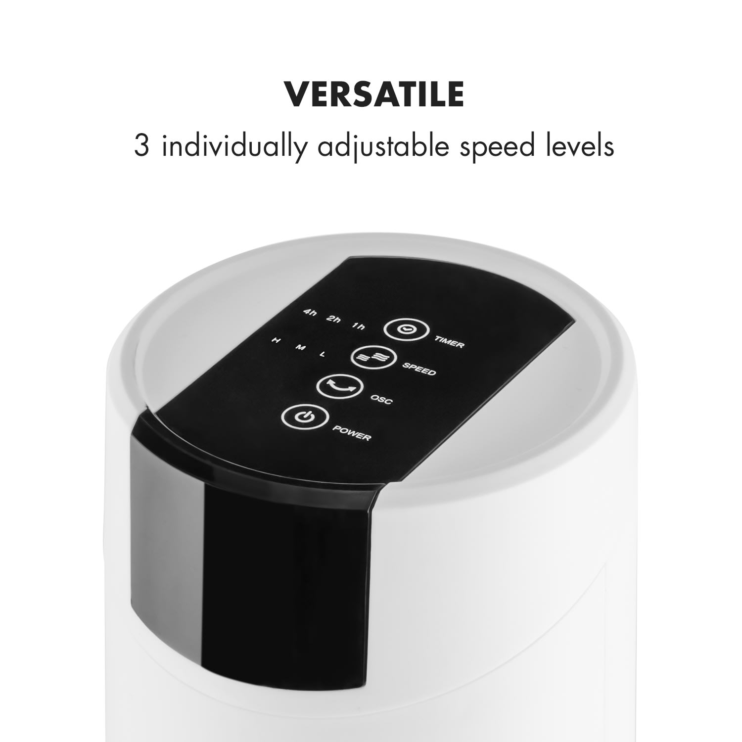 Klarstein Skyscraper 2G, stĺpový ventilátor s dotykovým ovládaním, 40 W, diaľkový ovládač, biely – Obrázok 4
