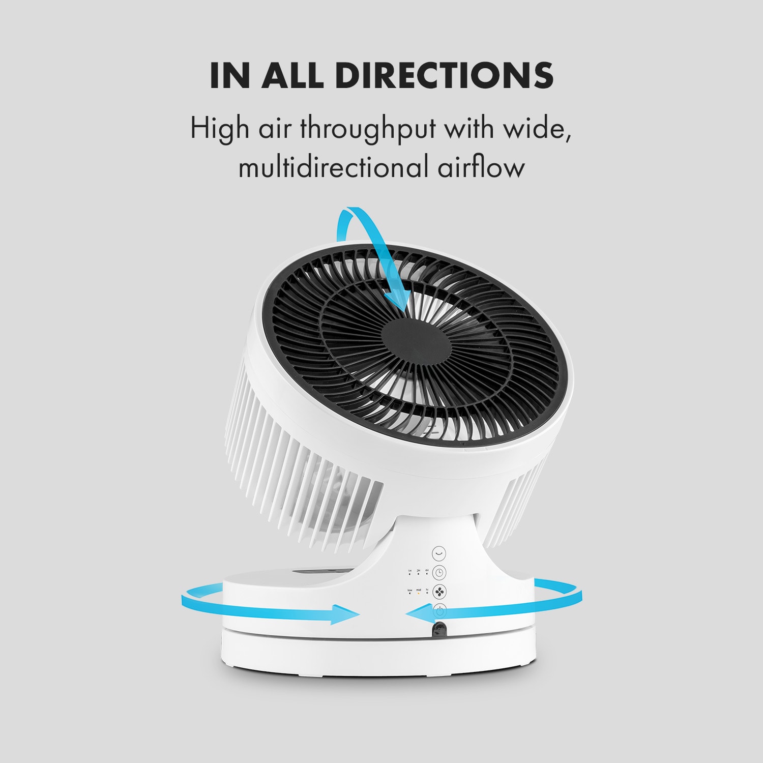 Klarstein Touchstream, stojanový ventilátor, 35 W, biely – Obrázok 3