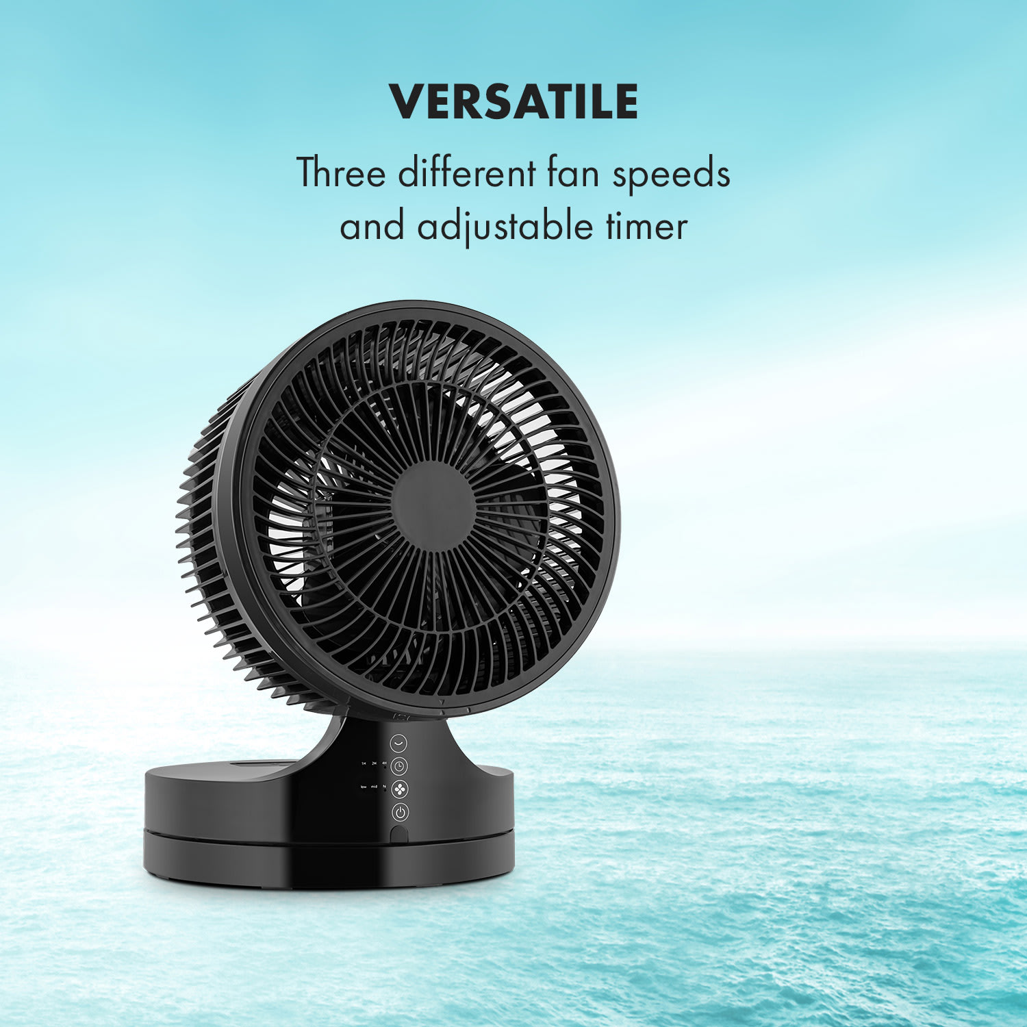 Klarstein Touchstream, stojanový ventilátor, 35 W, čierny – Obrázok 4