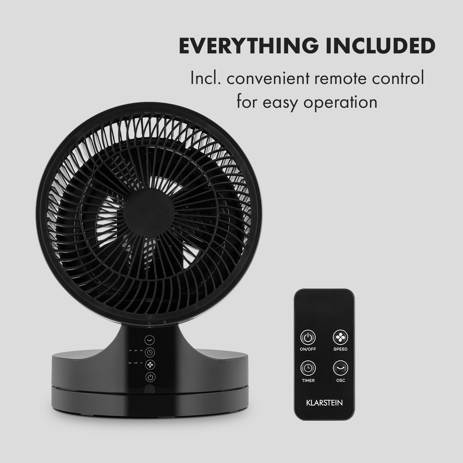 Klarstein Touchstream, stojanový ventilátor, 35 W, čierny – Obrázok 5