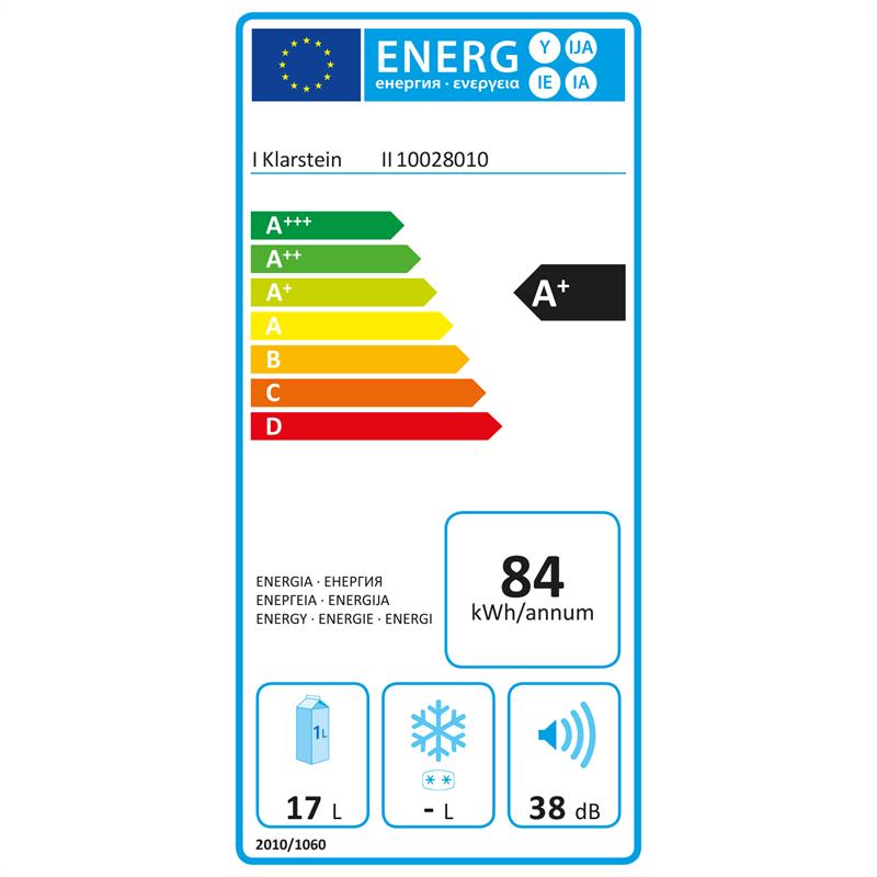 Klarstein Geheimversteck, biela, 17 l, 50 W, A+, minibar, mini chladnička – Obrázok 2