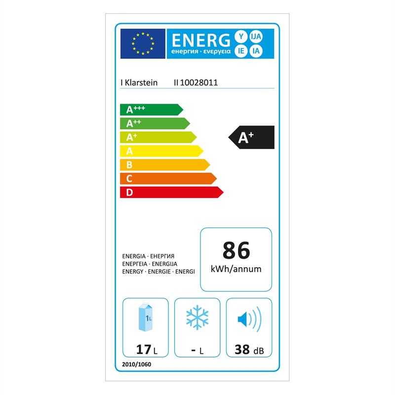 Klarstein Geheimversteck, čierna, 17 l, 50 W, A+, minibar, mini chladnička – Obrázok 2