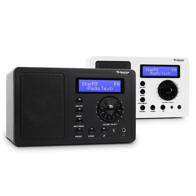 Auna DR-130 BT, biela, digitálne rádio, bluetooth, DAB+, FM – Obrázok 2