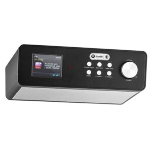 Auna KR-200, čierne, kuchynské rádio, zabudovateľné, 2,4" farebný displej, WiFi, DAB+
