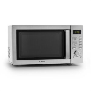 Klarstein Steelwave, 23 l, 800 W mikrovlnná rúra, 1000 W gril, nerezová oceľ