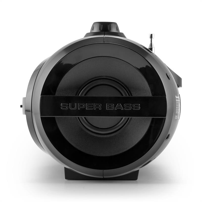 Auna Soundblaster M, max. 50W, boombox s bluetooth 3.0, CD/MP3/USB, FM, LED – Obrázok 5