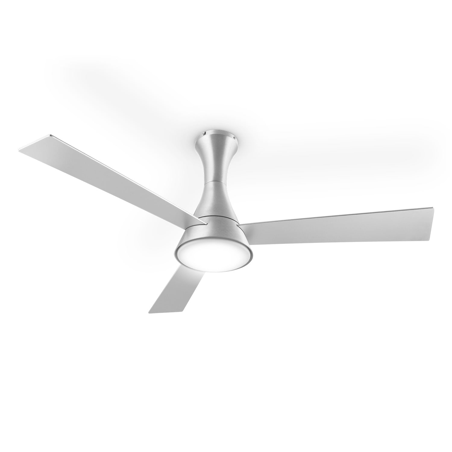Klarstein Steletto, stropný ventilátor so svietidlom, 55 W, 134 cm, diaľkový ovládač, hliník