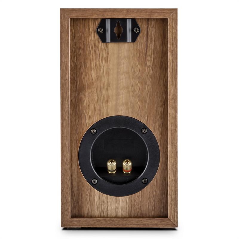 Auna Linie 501 BS-WN, 100W, dvojica regálových pasívnych reproduktorov, orech – Obrázok 4