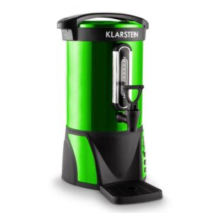 Klarstein Bacchus, 1500 W, kotol na varené víno s objemom 6,8l, nerezová oceľ, zelený, prenosný
